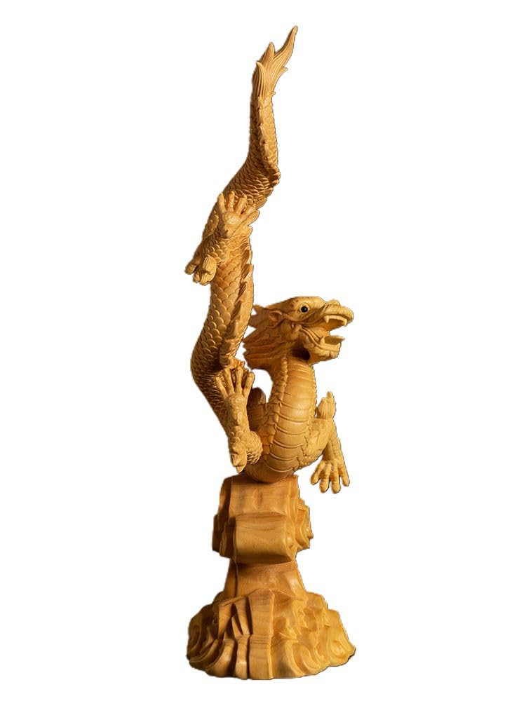 Amazon.co.jp: CCZHIDAO 手彫り ツゲ ドラゴン 彫刻 - 中国スタイル